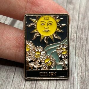 NEW Enamel Pin “The Sun” Tarot Divination Witchy Magic Goth